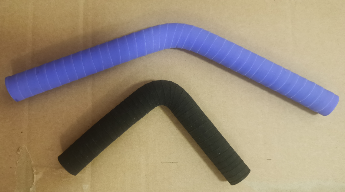 matte cloth finlish elbow silicone hose 